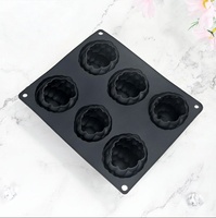 Moldes de silicona para pastel de mousse de frambuesa, moldes para hornear chocolate, bandeja de silicona 3D para hornear, molde para jabón y velas para panadería, aprobado por la FDA