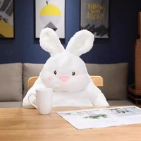 Peluche et coussin décoratif L Designer Fat Design, figurines d'animaux mignons et doux, style Kawaii (Canard, Lapin, Ours, Renard, Chien), poupée de sommeil