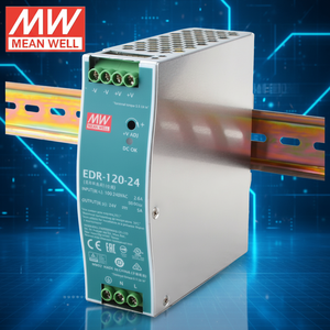 Meanwell EDR-120-<span class=keywords><strong>24</strong></span>産業用AC-DC電源24V出力5A 87.5% 効率2年間保証 - Product Image 6