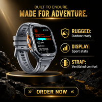 Montre connectée de sport X5 pour l'extérieur, écran carré AMOLED, montre-bracelet robuste, appels téléphoniques, logo personnalisé