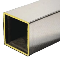 Panneau de laine de verre, laine de verre, panneau de 1 pouce, 2 pouces avec feuille d'aluminium pour l'isolation thermique et acoustique des conduits de CVC, à bon prix