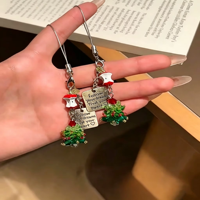 Chaîne de téléphone Arbre de Noël, Pendentif perlé en cristal brillant, Décoration mini pomme, Ornement suspendu élégant et original, Cadeau de Noël mignon