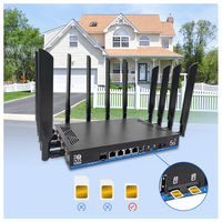Venta caliente 5G SIM OpenWRT 2,5G WAN 4GE LAN Tri-Band WiFi 2,4G 5,8G 6,0 GHz 19000Mbps CPU 1,8 GHz Enterprise Router