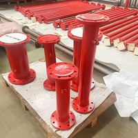 Tubería Recta Revestida de Acero y PTFE, Tubería Revestida de Fluoropolímero Anticorrosión para la Industria Química OEM