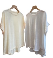 Tissu de chanvre biologique naturel 100% écologique OEM pour T-shirt en chanvre T-shirts en tissu de chanvre biologique