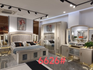 High quality Bedroom Set With Soft Bag <strong>Bedside</strong> <strong>Mirror</strong> Wardrobe Supporting Side <strong>Cabinets</strong> Integrated Design - Product Image 5