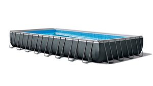 Piscine rectangulaire à structure métallique <span class=keywords><strong>INTEX</strong></span> 26378 <span class=keywords><strong>ULTRA</strong></span> <span class=keywords><strong>XTR</strong></span> avec matériau PVC durable, capacité de 54 368 L - Product Image 2