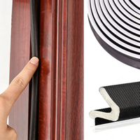 Bande d'étanchéité en mousse PU pour portes intérieures en bois, à encastrer, étanche, anti-poussière, insonorisante, durable