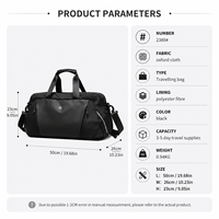 Sac de sport étanche de haute qualité motif personnalisé Weekender polochon avec grand sac à chaussures pour les voyages et les visites sportives des hommes