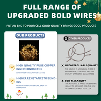 Urlaub Weihnachts baum Lichter 10Meter Led De Navidad Weihnachts schmuck Weihnachts beleuchtung