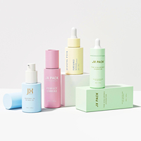 Botol Wadah Serum Foundation Cair Kosmetik Kaca Desain Baru Mewah Bentuk Unik 30ml