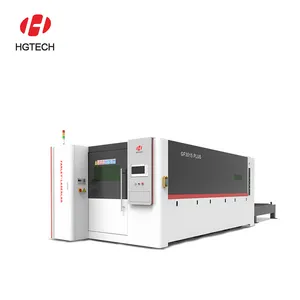 HGTECH Laser 1000w 2000W 3000w 5000W GF3015 IPG CNC Machines de découpe laser à fibre de tôle Cutter laser
