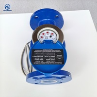 Digital Low Power Plastic Brass Stainless Steel Cast Iron Ultrasonic Water Meter with LCD Display Wide Range Ratio