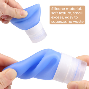 Bouteille de voyage en silicone approuvée par la TSA, rechargeable, 38 ml/60 ml/80 ml, pliable et légère, pour kit de produits de toilette - Product Image 5
