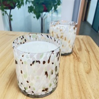 Agama unik kaca bening abu-abu stoples lilin untuk lilin membuat stoples lilin kaca emas