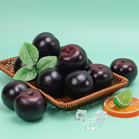 Fruits artificiels personnalisés et réalistes : pomme, banane, raisin, citron, poire – Jouet en forme de fruits pour la décoration de la maison et des fêtes de Noël