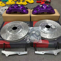 Kit d'étriers de frein Akebono 9N 6Pot avec disques de frein haute performance et plaquettes de frein adaptés à Audi Q7 Q8 SQ8