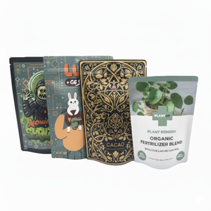 Colorful Custom Printed Plastic Zipper Ziplock Stand up Seed Soil Fertilizer Packaging Bag - Product Image 1