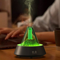 Humidificateur ultrasonique de parfum d'air de bougie de lave de volcan de brume de haute fréquence de voiture d'USB