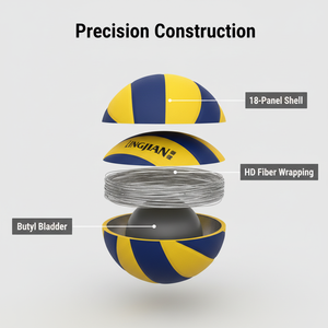 Balón de Voleibol OEM <span class=keywords><strong>GOLTY</strong></span> GVM-1044A Talla 2 Peso 130-150G y Circunferencia 400-440MM con Costuras Originales para Máquina de Voleibol de Interior - Product Image 5