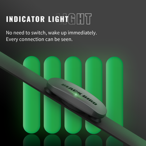 Capteur de fréquence cardiaque intelligent BlackBird, moniteur de fréquence cardiaque sans fil, avertissement LED, compatible avec les ordinateurs de vélo et les smartphones - Product Image 6