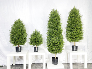 Plantes d'Extérieur Artificielles Résistantes <span class=keywords><strong>au</strong></span> <span class=keywords><strong>Soleil</strong></span> Bureau Jardin Hôtel Centre Commercial Décoration Plantes Artificielles Plantes Artificielles Cyprès Arbre - Product Image 2