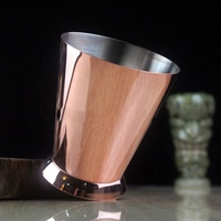 Coupelle à cocktail en acier inoxydable 304 en forme de trompette, écologique, pour mélanger le vin, pichet magique pour cocktails, capacité de 350 ml, durable