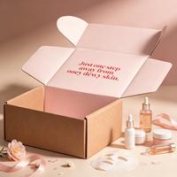 Boîte d'expédition en carton ondulé réutilisable de luxe avec intérieur vert menthe pour l'expédition de produits de soin haut de gamme et l'emballage cadeau personnalisé