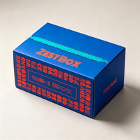 Boîtes d'expédition personnalisées imprimées avec fermeture éclair, en carton ondulé, boîte à ouverture facile pour chaussures, tasses, douches, emballage