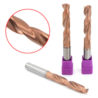 Brocas de Carburo de Tungsteno Sólido con Enfriamiento Interno 3D/5D, Brocas Helicoidales 3D/5D para Mecanizado CNC de Acero Inoxidable