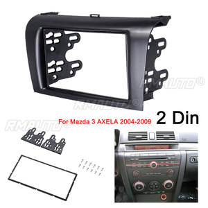 Kit de embellecedores de panel de salpicadero 2DIN para radio estéreo de coche y DVD, cubierta de marco para Mazda 3 AXELA 2004 2005 2006 2007 2008 2009 - Product Image 1