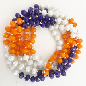 El yapımı 60 inç uzun cam kristal boncuk boncuklu katmanlı uzun kolye kadın tropikal bohemian kazak kolye - Product Image 5