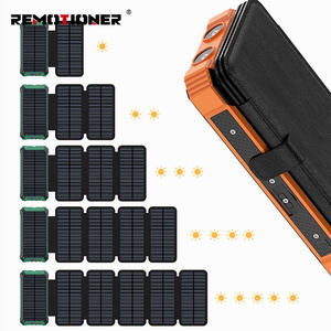 Power Bank <span class=keywords><strong>Solar</strong></span> de 20000mAh com Carregamento Rápido, Sem Fio, à Prova d'Água e Luzes LED - Product Image 3