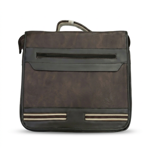 Vintage Flap Over <b>Leather</b> Briefcase Men Buckle Strap Laptop Messenger <b>Bag</b> Luxury Cowhide Satchel Attached Office <b>Work</b> S - Product Image 1
