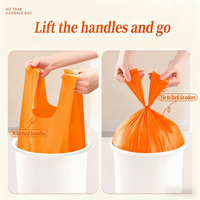 Sacs en plastique transparents en HDPE, personnalisés, imprimés, de sécurité, robustes, recyclables, imperméables, portables, souples, type T-shirt, pour la vente en gros