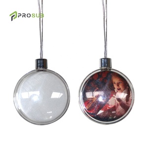Decorazioni Natalizie Prosub per Sublimazione, Ornamenti Natalizi Trasparenti in Plastica a Forma di Fiocco di Neve - Product Image 4