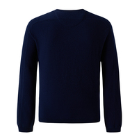 Fabricant de tricots OEM ODM Logo de broderie personnalisé Boutons en tricot Pull 100% Laine mérinos Chandails pour hommes