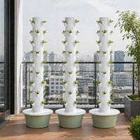 Tour de jardinage verticale intelligente à 9 niveaux, système hydroponique auto-arrosant pour potager urbain