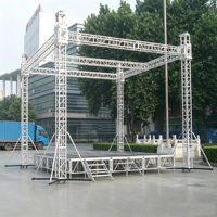 Structure de treillis d'usine réglable et facile à assembler en aluminium pour événements, fêtes et concerts