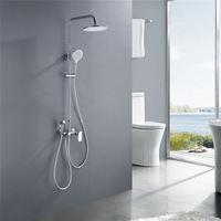 Ensemble colonne de douche multifonction en cuivre, salle de bain, douche ménagère, thermostatique intelligente, colonne de douche