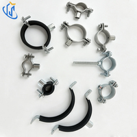 Collier de serrage pour tuyau UTT61 avec revêtement en caoutchouc, fixation en acier au carbone pour le travail de fixation des tuyaux d'eau de chauffage industriels