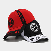 Gorra de Béisbol Personalizada con Bordado NY, Diseño de Bloques de Color en PVC, 6 Paneles, Visera Curva, Gorra Deportiva Casual para Exteriores, Ajustable