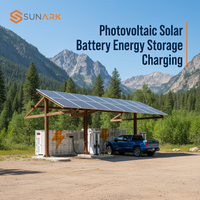 Station de recharge solaire pour véhicules électriques résistante aux intempéries avec stockage de batterie haute capacité pour zones éloignées et parkings urbains