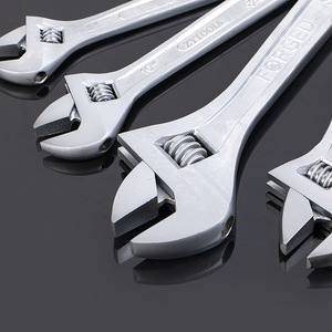 Adjustable Wrench Set 8 In 10 In Industrial Grade Chrome Vanadium Steel Forged Steel Manual Repair Tool - Product Image 2