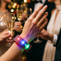 Bracelet LED à télécommande DMX 512 pour concerts avec 20 zones de partitionnement