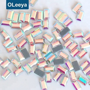 Piedras de Cristal Termoadhesivas de Alta Reflexión y Pegamento Fuerte, Forma Rectangular de 2.5*5mm, Estilo Austriaco, en Oferta - Product Image 1