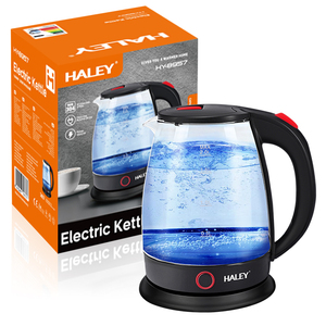 HALEY 1500W Transparent 2L 360 Swivel Base Glass Smart Water <strong>Tea</strong> Maker Small <strong>Tea</strong> <strong>Pots</strong> <strong>Electric</strong> Kettle Hot Water <strong>Pot</strong> - Product Image 1