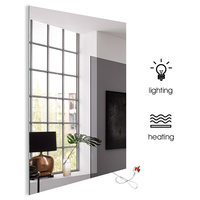 Panneau chauffant infrarouge en verre sans cadre Design mural moderne