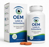 Comprimés multivitaminés et minéraux OEM, zinc, cuivre, sélénium, vitamines A, C, E, lutéine, fabricant de marques privées, MOQ 1000 bouteilles
