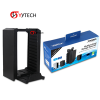 SYYTECH support Vertical de stockage de disque CD de jeu multifonctionnel pour accessoires de jeu PS4 Pro Slim